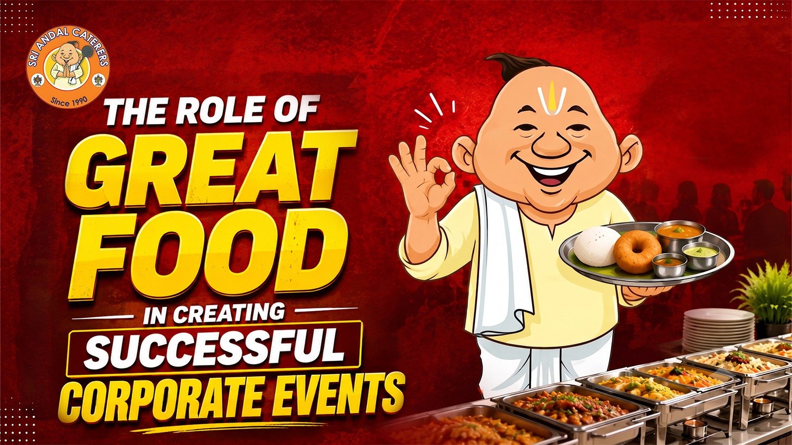 Veg Catering Bangalore serving food at a corporate event
